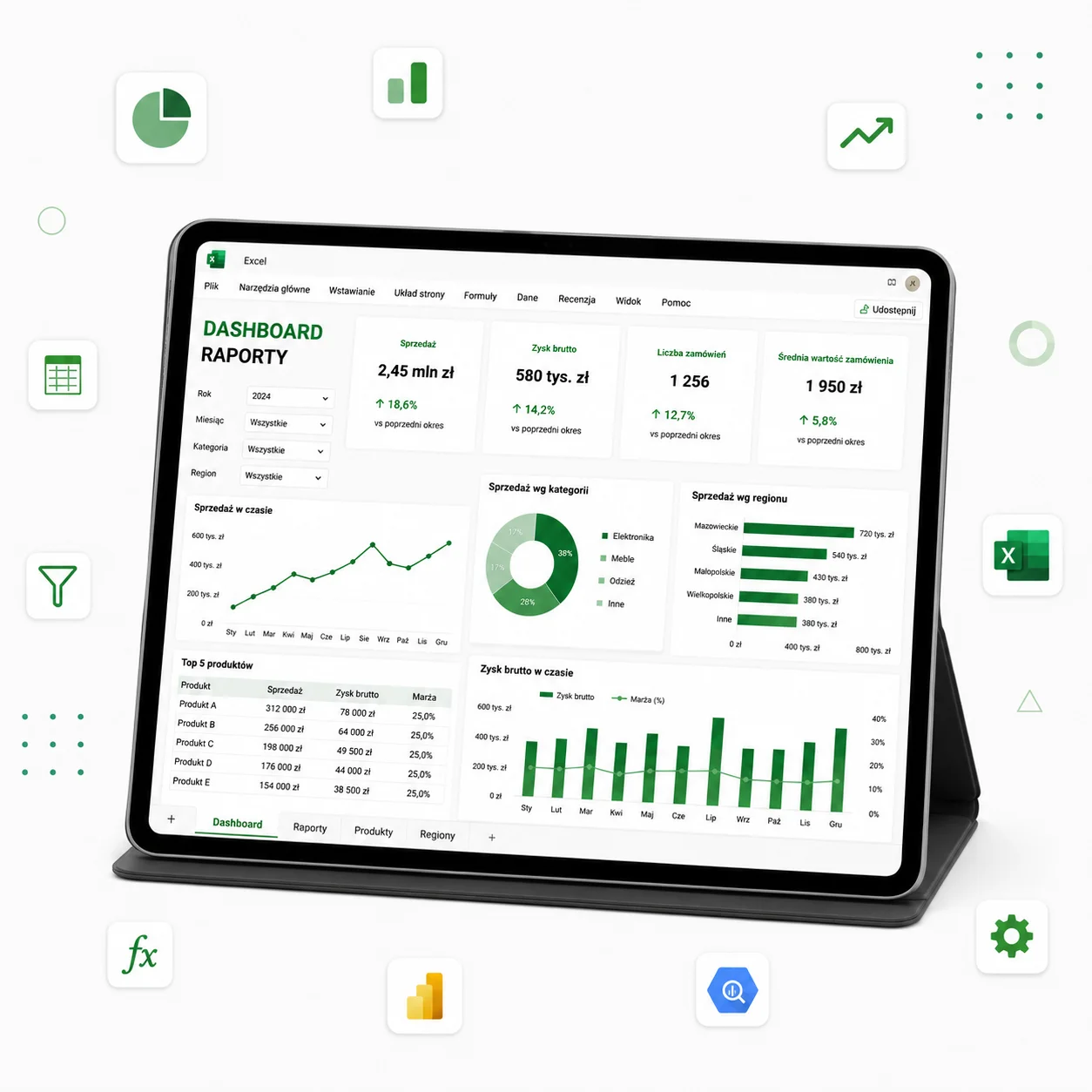 dashboardy excel