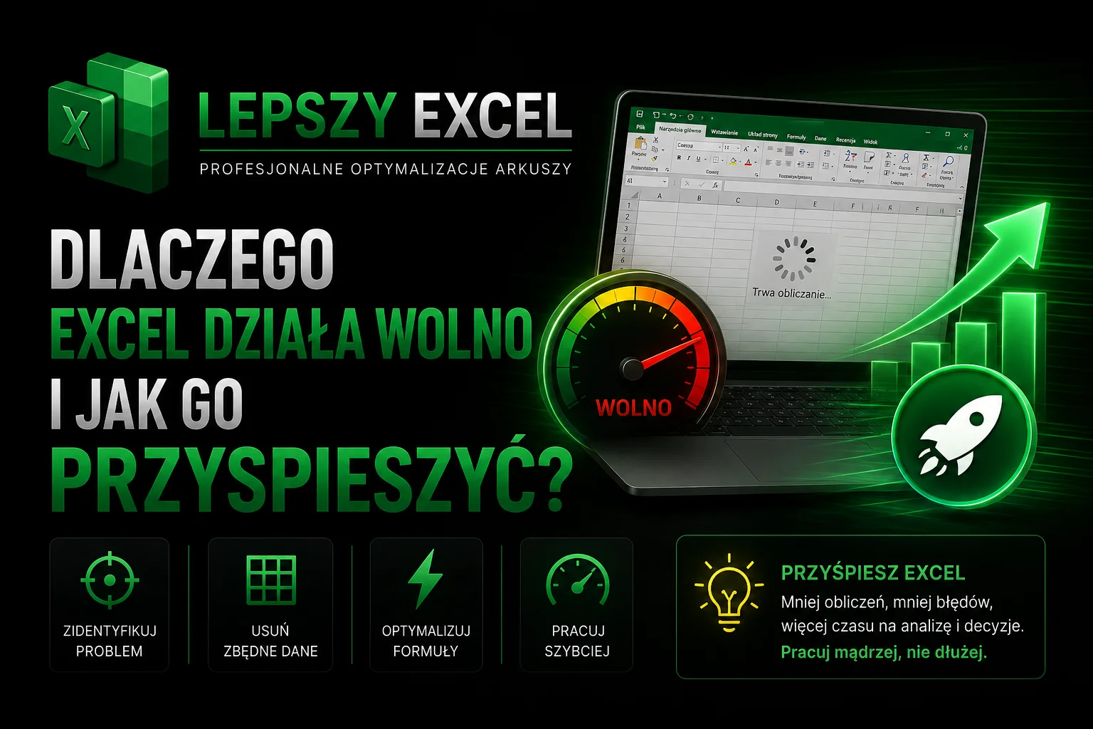 Dlaczego Excel działa wolno i jak go przyspieszyć? teraz do tego